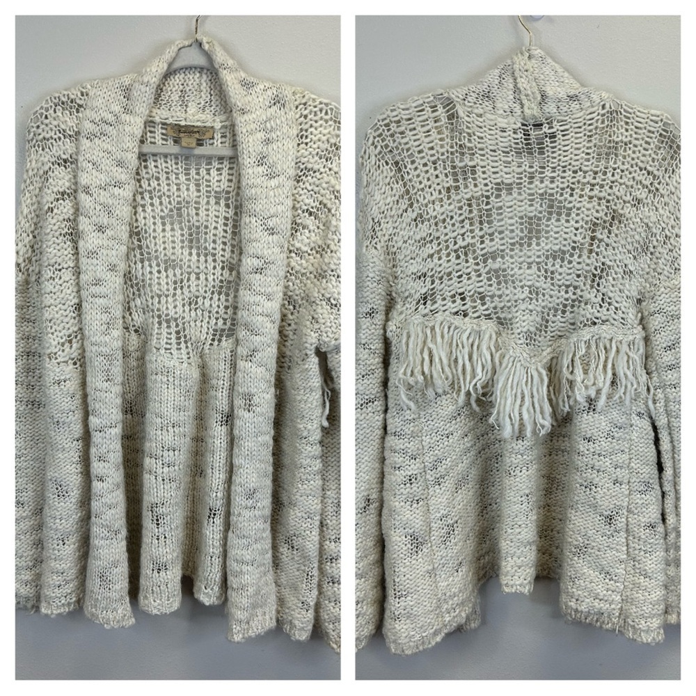 Chunky Knit Cottagecore‎ Cardigan Alpaca Wool Blend Size M Prairie Western Boho